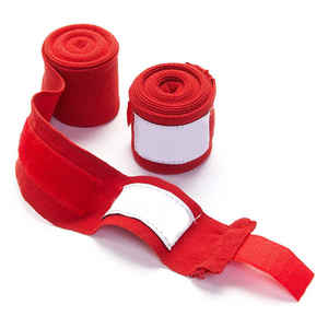 Bandages de boxe unisexes légers MMA Kickboxing Muay Thai, doublure en coton respirant avec boucle pour le pouce, équipement et protection de boxe - Product Image 1