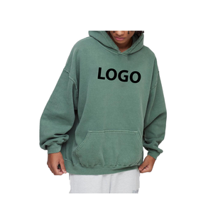 Sudadera con Capucha para Hombre, Estilo Grueso de Algodón, Alta Calidad, Lisa, Estilo Urbano, con Logotipo Personalizado - Product Image 1