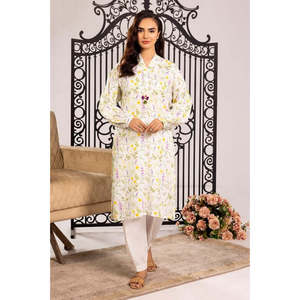 Hauts pour femmes en tissu satiné et popeline à imprimé floral multi-fleurs, col à nœud, respirants, coupe ample avec décoration en dentelle, tailles XL à 4XL - Product Image 2