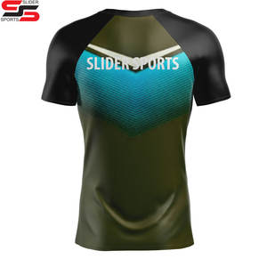 Camiseta de Compresión de Manga Corta con Logotipo Personalizado al por Mayor para Pesca, Boxeo, No Gi, BJJ, MMA, Surf, Jiu Jitsu, Ropa de Artes Marciales - Product Image 2