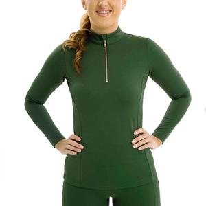 Chemise d'équitation pour femme la plus vendue, en tricot uni imprimé, de haute qualité, à séchage rapide, à manches courtes, personnalisable - Product Image 1