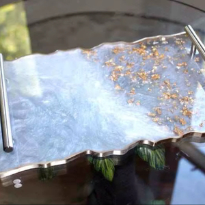 Bandeja Decorativa de Resina en Varios Colores, Bandeja Rectangular de Resina para Decoración del Hogar, Alta Calidad - Product Image 1