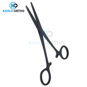 Pinzas quirúrgicas de impresión de logotipo personalizado de forma recta de alta calidad de color negro de KAHLU ORTHOPEDIC - Product Image 4