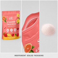 OEM Suikerarm Snelle Hydratatiepoeder 6 Mineralen Calcium Kalium Magnesium Aardbei Groothandel Fabriek Privélabel