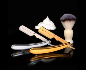 Rasoir professionnel pour hommes bord droit barbier rasoir couteaux manuel barbe en toute sécurité rasage barbier lame unique rasoirs pour hommes - Product Image 6
