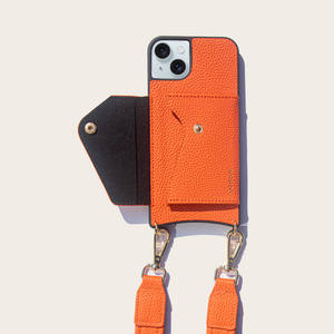 クロスボディカスタムフォンストラップウォレットフォンケース、ウォレット付きスリングバッグ、iPhone用クロスボディレザーフォンケース - Product Image 6
