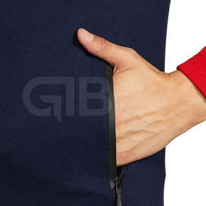 Survêtement de sport pour hommes, vêtements de jogging 100% coton, survêtement avec col à capuche, modèle solide, vêtements de rue, meilleure vente, design haut - Product Image 5