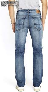 2025, pantalones vaqueros rectos bordados personalizados para hombre, cintura media, moderno, liso, teñido, lavado con piedra, mezclilla, informal, estilo de verano, logotipo de etiqueta - Product Image 2