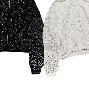 Comfortable Breathable Rhinestone Hoodies For Online Sale Rhinestone Hoodies Street Wear Rhinestone Hoodies - Product Image 5