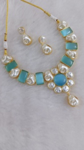 ชุดสร้อยคอไข่มุกแม่ทำจากทองเหลืองงานหัตถกรรมทันสมัยดีไซน์ไม่เหมือนใครออกแบบโดยการปรับแต่ง - Product Image 6