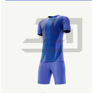 Tenue de match de football personnalisée 100 % polyester respirante et légère, ensemble maillot et short pour clubs, académies et tournois - Product Image 3