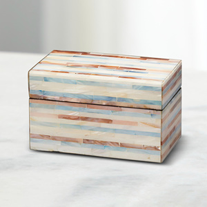 Handcrafted in Vietnam high quality mother of pearl box custom made capiz sea shell storage <b>boxes</b> - Product Image 4
