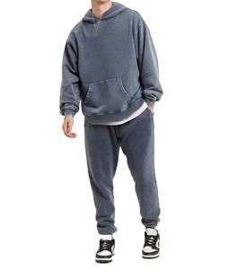 Kivotech Premium Quality 80% Algodón 20% Poliéster Oversized Vintage sudaderas con capucha para hombre - Product Image 1