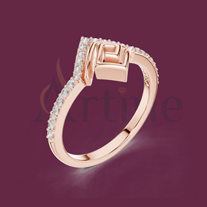 10K D Colo Moissanite แหวนสำหรับงานแต่งงาน - Product Image 1