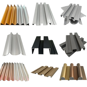 Tấm ốp tường ngoài trời bằng nhôm kim loại, bán buôn, kiểu gỗ, tấm nhôm dạng sóng - Product Image 5