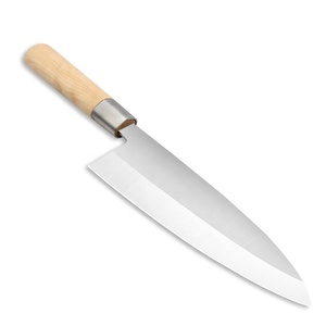 Cuchillo de chef de cocina de acero inoxidable de estilo japonés de 8 pulgadas, novedad, personalización al por mayor, con mango de madera para chef - Product Image 1