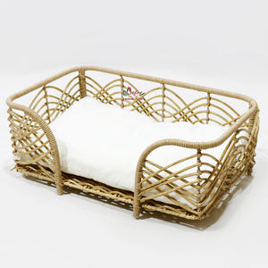 เตียงถ้ำสัตว์เลี้ยงหญ้าทะเลทำด้วยมือแบบเวียดนามโดยอาร์เท็กซ์ดงบ้านแสนสบายสำหรับสัตว์เลี้ยงขนาดเล็ก - Product Image 1