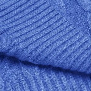 Pull à manches longues en polyester anti-rides pour homme avec logo brodé Pull en polyester élégant et confortable - Product Image 5