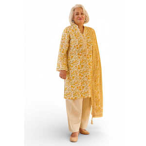 Conjunto de Traje de 3 Piezas Estampado para Mujer con Dupatta CL-62113 Modelo A - Product Image 1