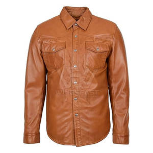 เสื้อเชิ้ตลำลองสำหรับผู้ชายเสื้อหนังระบายอากาศได้ดีดีไซน์ตามสั่ง - Product Image 3