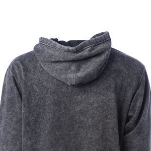 2025 Newest Custom Black Acid <b>Wash</b> 100% Cotton Fleece Men's Zipper-Up Hoodies Embroidered Logo Winter Clothing <b>Boys</b> High Street - Product Image 5
