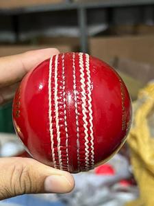 High Quality Red Leather Cricket Hard <b>Ball</b>-Light <b>Weight</b> Customizable for Professional Matches - Product Image 5