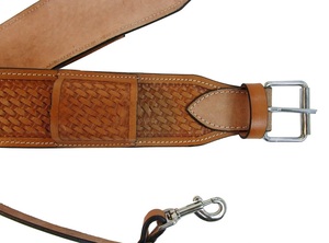 Circunferencia trasera de flanco de caballo occidental de cuero Premium personalizable para ropa Ecuestre para equitación occidental - Product Image 2
