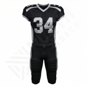 Uniforme de Fútbol Americano Personalizado de Alta Calidad, Uniforme de Equipo de Club de Entrenamiento Transpirable, Ropa Deportiva de Manga Corta para Equipos - Product Image 1