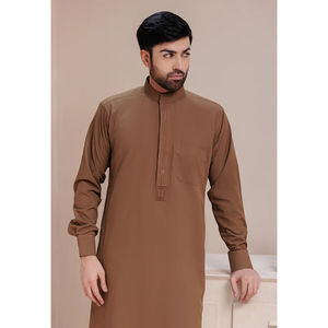 Vêtements musulmans traditionnels à bas prix, hautement recommandés en 2026, Jubba Thobes, longueur cheville, style droit, Dishdasha pour hommes - Product Image 6