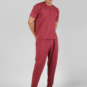 2025 été arrivée sur mesure 100% coton hommes survêtement vêtements d'entraînement de gymnastique ensemble en grande taille abordable - Product Image 3