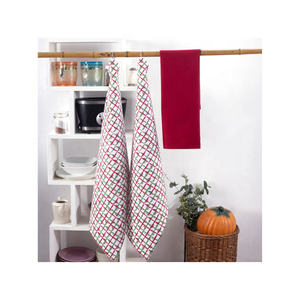 Serviettes de cuisine uniques brodées 100% coton réutilisables et personnalisables, écologiques et légers, lot de deux pour les cuisines modernes - Product Image 2