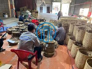 Wholesale Natural Water Hyacinth Magazine <b>Holder</b> Square Woven Newspaper Storage Basket Eco Friendly For Home Decor - Product Image 6