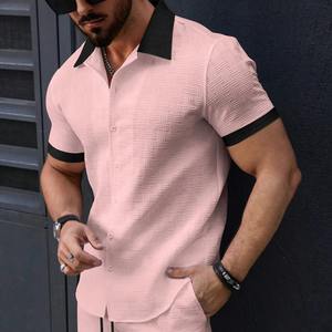 Chemise à manches courtes pour homme, style estival, plage, décontractée, voyage en plein air, confortable, cool, col rabattu - Product Image 5