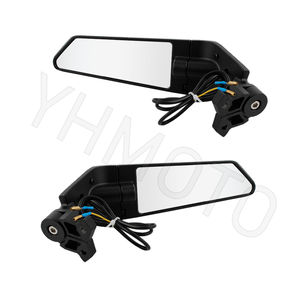 Pièces de moto rétroviseurs latéraux rétroviseur avec feu de signalisation pour Honda CBR500R <span class=keywords><strong>1000R</strong></span> Kawasaki ZX6R ZX10R Ninja 400 <span class=keywords><strong>Suzuki</strong></span> GSXR - Product Image 4