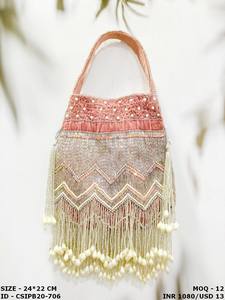 Embrague indio hecho a mano con cuentas de cristal Batwa Potli Ideal para regalos de boda, ocasiones festivas y accesorios de fiesta - Product Image 2