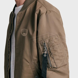 Chaqueta bomber de alta calidad para hombre, ropa de invierno hecha en fábrica con cuello levantado, ropa de abrigo de talla grande para adultos - Product Image 5