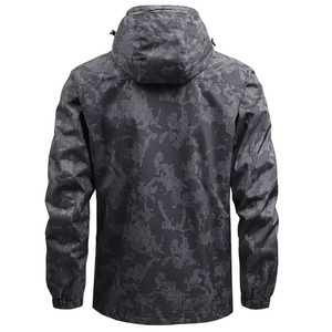 Nouveau design coupe-vent personnalisé pour extérieur, imperméable, veste à demi-fermeture éclair avec capuche en polyester et nylon, veste de moto randonnée décontractée pour hommes - Product Image 4