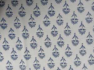 Indian Handcrafted Floral Cotton <b>Table</b> <b>Cover</b> with Block Print Design - Product Image 4