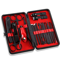 Kit de soin des ongles professionnel de haute qualité et luxueux en acier inoxydable 5 en 1 pour manucure et pédicure, outils de soin personnel