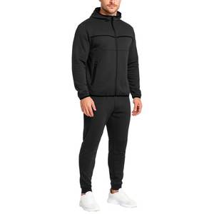 Chándales con cremallera completa para hombre, conjuntos de 2 piezas, chándal transpirable con capucha, colecciones estampadas de invierno de talla grande - Product Image 1