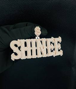 Personalizable platino plateado 925 plata esterlina Hip Hop colgante Iced Moissanite diamante fiesta moda joyería IGI certificado para - Product Image 4