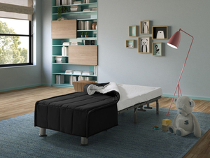 EVERGREENWEB - 1-seater <b>sofa</b> <b>bed</b> 80x190 cm Mattress and pillow Made in Italy Removable and washable cover <b>Folding</b> <b>bed</b> EVENING - Product Image 6