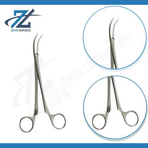 Pinces à artères de Negus, manuelles, 180 mm de long, petite courbure, acier chirurgical inoxydable, certifiées CE, fabricant d'instruments - Product Image 3