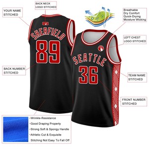 Bas quantité minimale de commande personnalisé nom de l'équipe Laker maillot de basket-ball été sans manches Sublimation maillot de basket-ball - Product Image 2