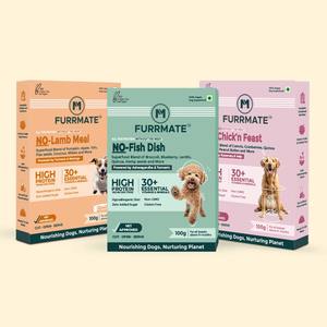 Nourriture humide pour chien, entièrement naturelle, à base de céréales, saine, équilibrée, repas complet, SANS poulet, SANS agneau, riche en protéines, facile à digérer - Product Image 1