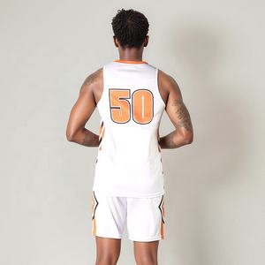 High Quality <b>Basketball</b> Uniform Comfortable Breathable 100% Polyester Anti-Bacterial Sublimation Printed Plus <b>Size</b> Sets Sports - Product Image 2