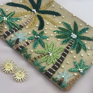 Bolso de Mano Tipo Clutch de Algodón Clásico Perlado de Guangzhou Duck, Personalizable, con Estampado de Serigrafía en Colores Mixtos - Product Image 1