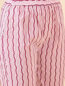 Costume ethnique femme blanc imprimé floral col V pur coton Kurta avec pantalon indien pakistanais salwaar kameez - Product Image 5