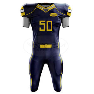 Nueva llegada de fútbol americano Jersey uniforme de manga corta transpirable para ropa de equipo de talla grande disponible al por mayor - Product Image 1