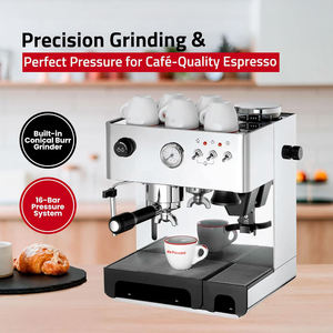 Máquina de Café Espresso Comercial de Doble Caldera con Bomba Rotativa de 9 Bares, Lista para Enviar, en Existencia - Product Image 2